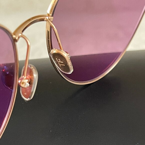 Tom Ford Cat Eye Mirror Sunglasses TF1005 Anais-02 28Z Gold/Rose Havana 62mm main image 11